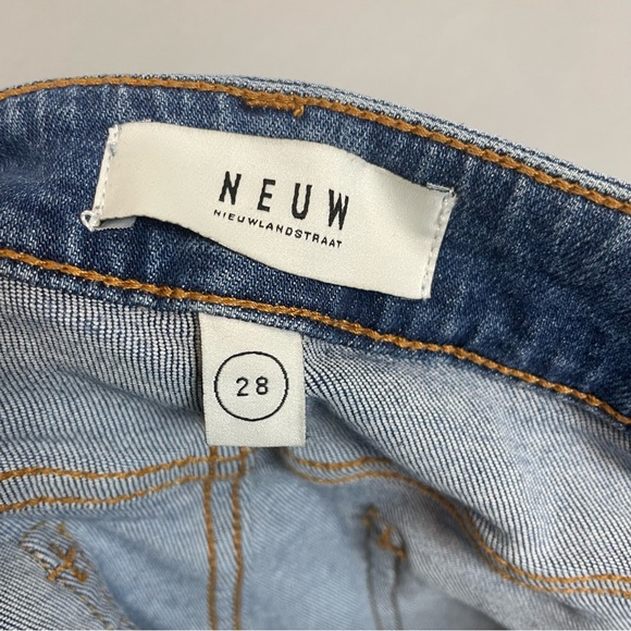 Neuw Jeans Smith Skinny Medium Wash Size 28 Tapered Leg‎ Mid Rise Fob Ring - Picture 9 of 11